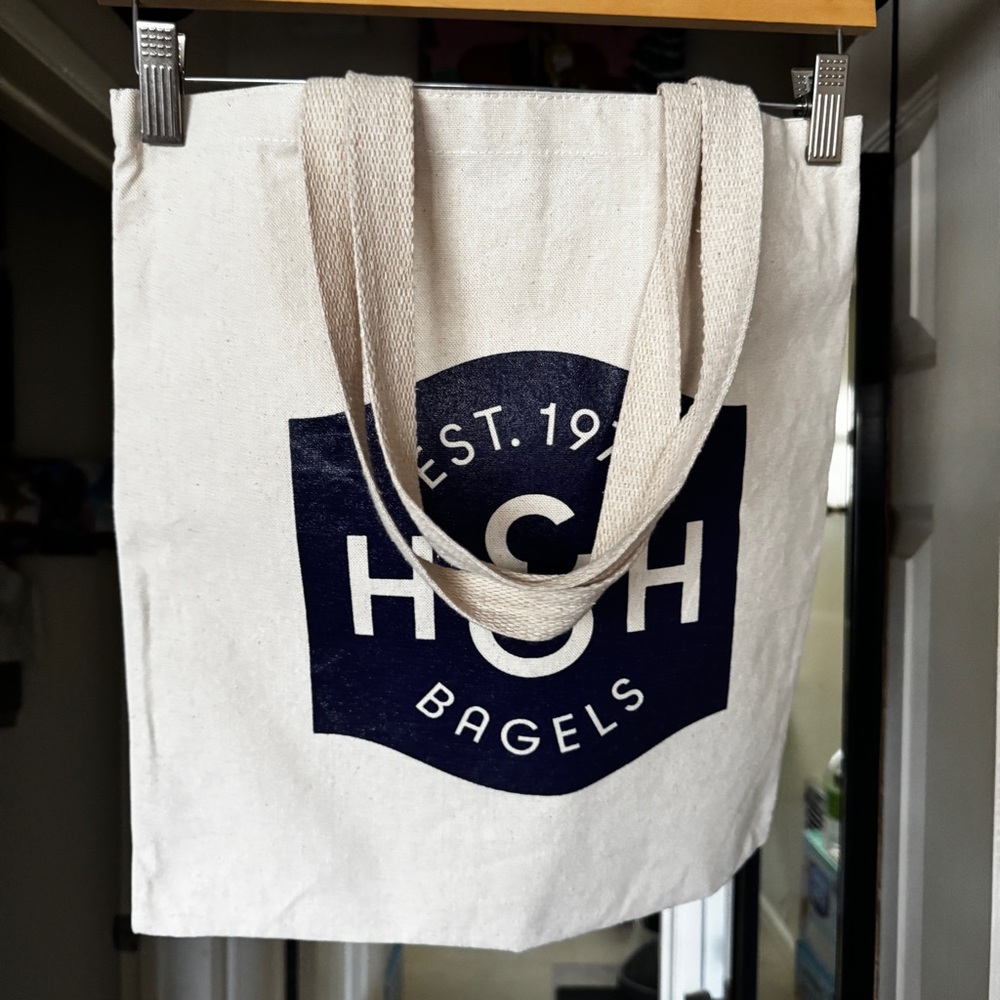 NWOT H&H Bagel Tote Bag - Picture 3 of 4